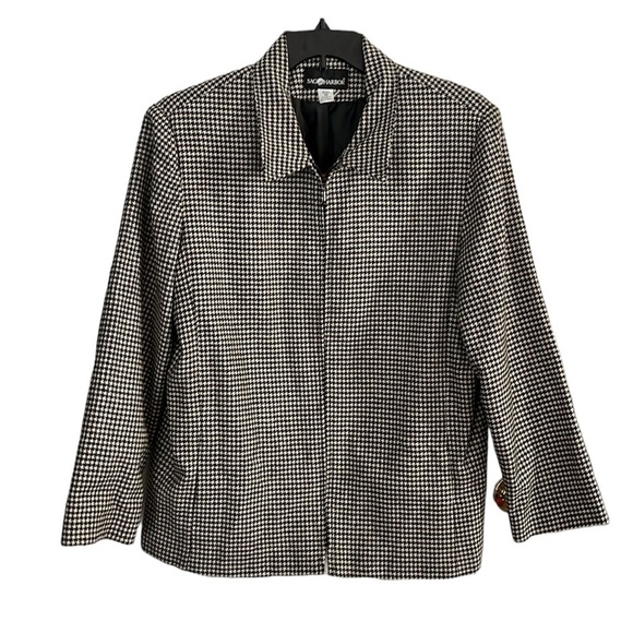 Sag Harbor Houndstooth Full Zip Jacket 18 - Picture 1 of 9